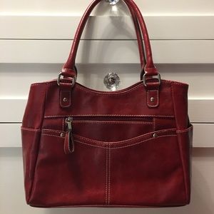 Dark Red Shoulder Bag by Rosetti